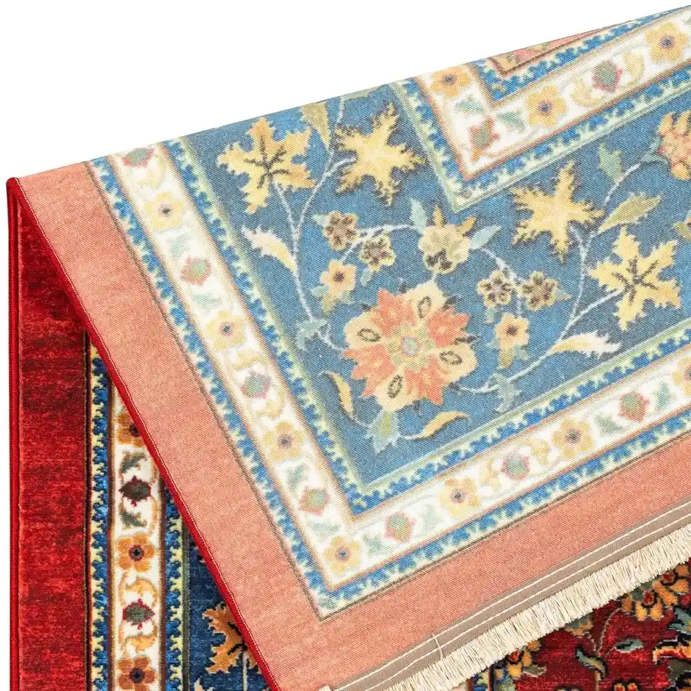 فرش ماشینی سنتی طرح 25cs0360 لاکی 1000 شانه